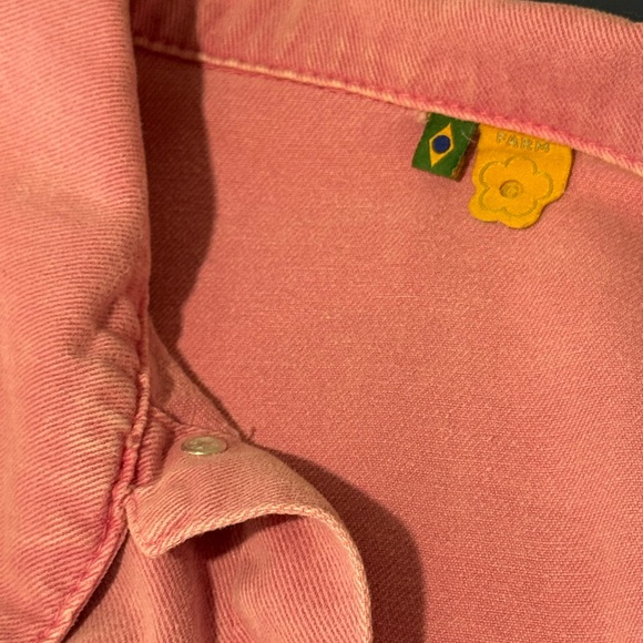 FARM Rio Pink Denim crop Jacket - Picture 9 of 11